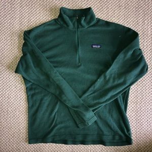 Dark Green Patagonia Half-Zip Fleece
